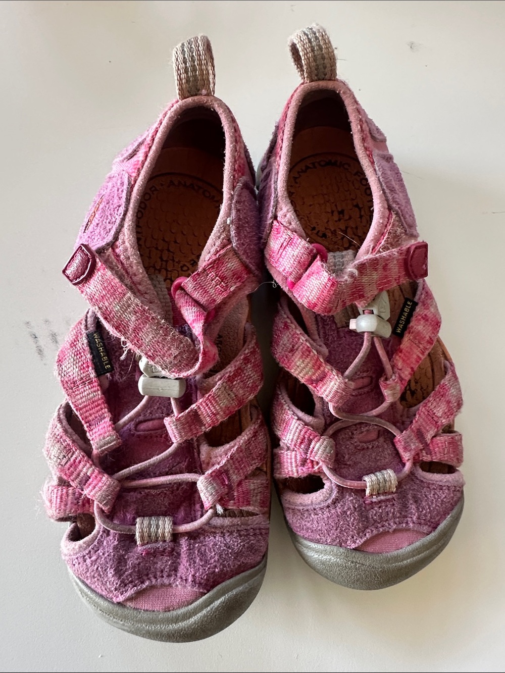 Keen Pink Kids Closed-Toe Hiking Sandals